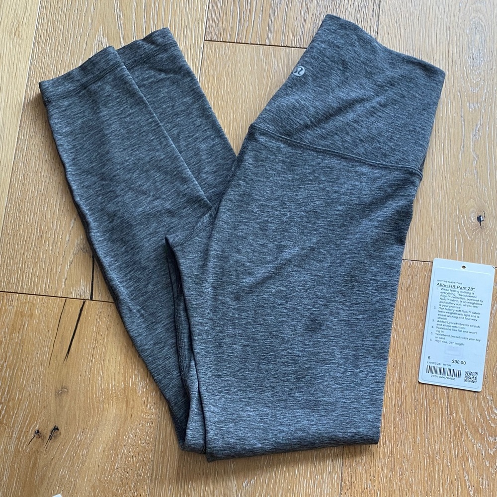 LULULEMON Align HR legging (6) 28” GREAT condition! (heather gray HTGR)